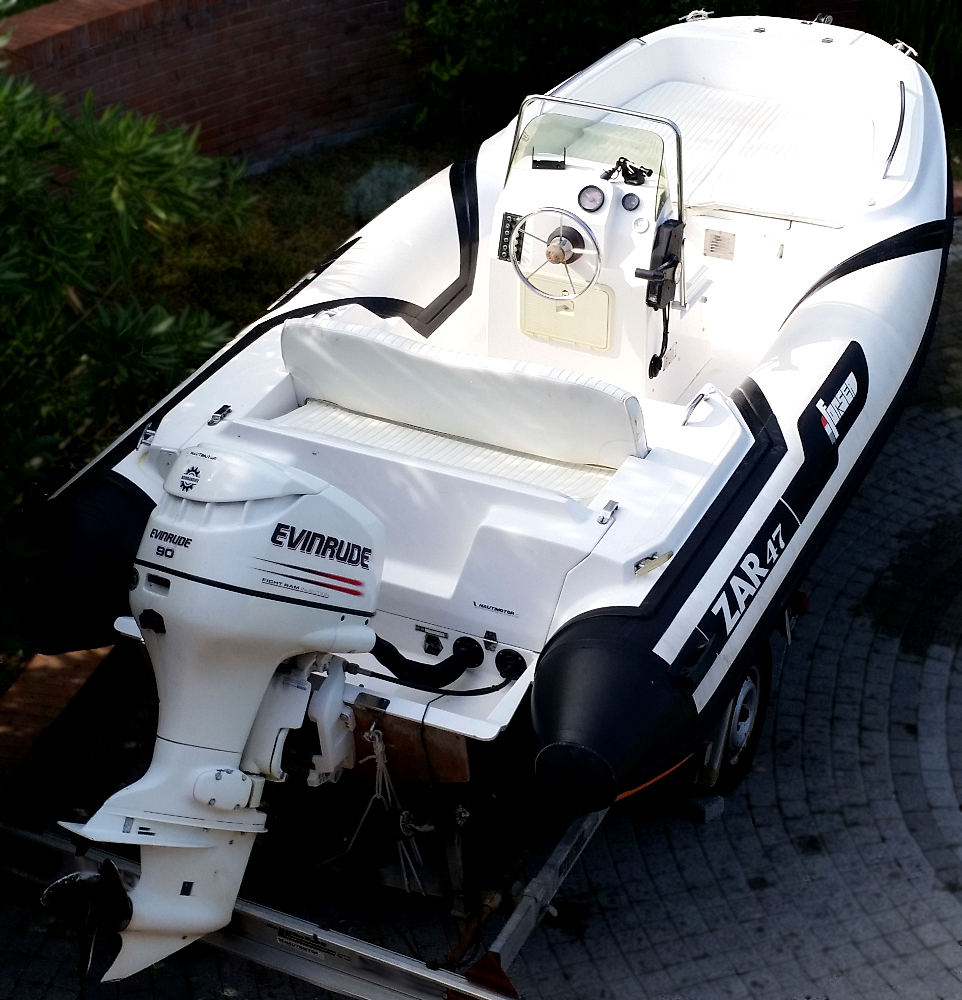 <<< VENDUTO >>> Zar 47 + 90Hp Evinrude Ficht Ram + Carrello<br><a href=dettaglio.aspx?Id=271 >VAI ALLA SCHEDA</a>
